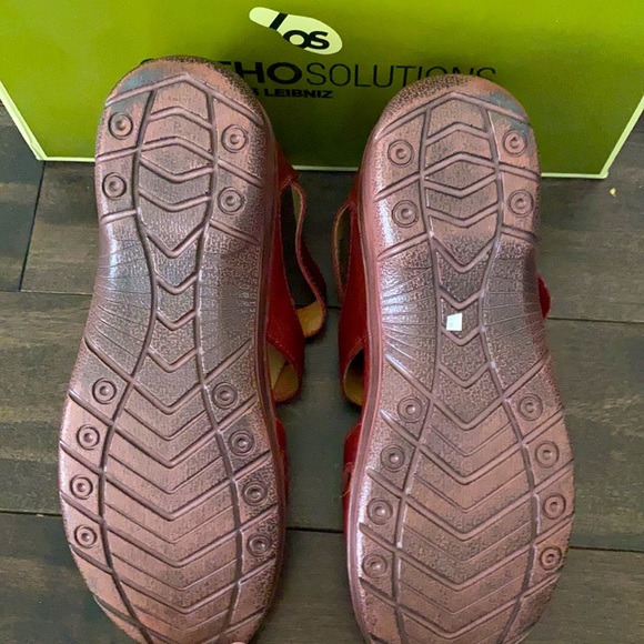 Ortho Solutions by Hans Leibniz Leather Sandals - Wine Red.  Size: 37 - Picture 5 of 6